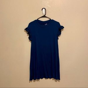 Teal blue t shirt dress